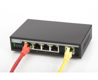 DIGITUS Gigabit Desktop 4-portowy, 4x10/100/1000Mbps PoE+ af/at 62W, 1xUplink, metalowa obudowa DN-95330 - 1380445 - zdjęcie 2